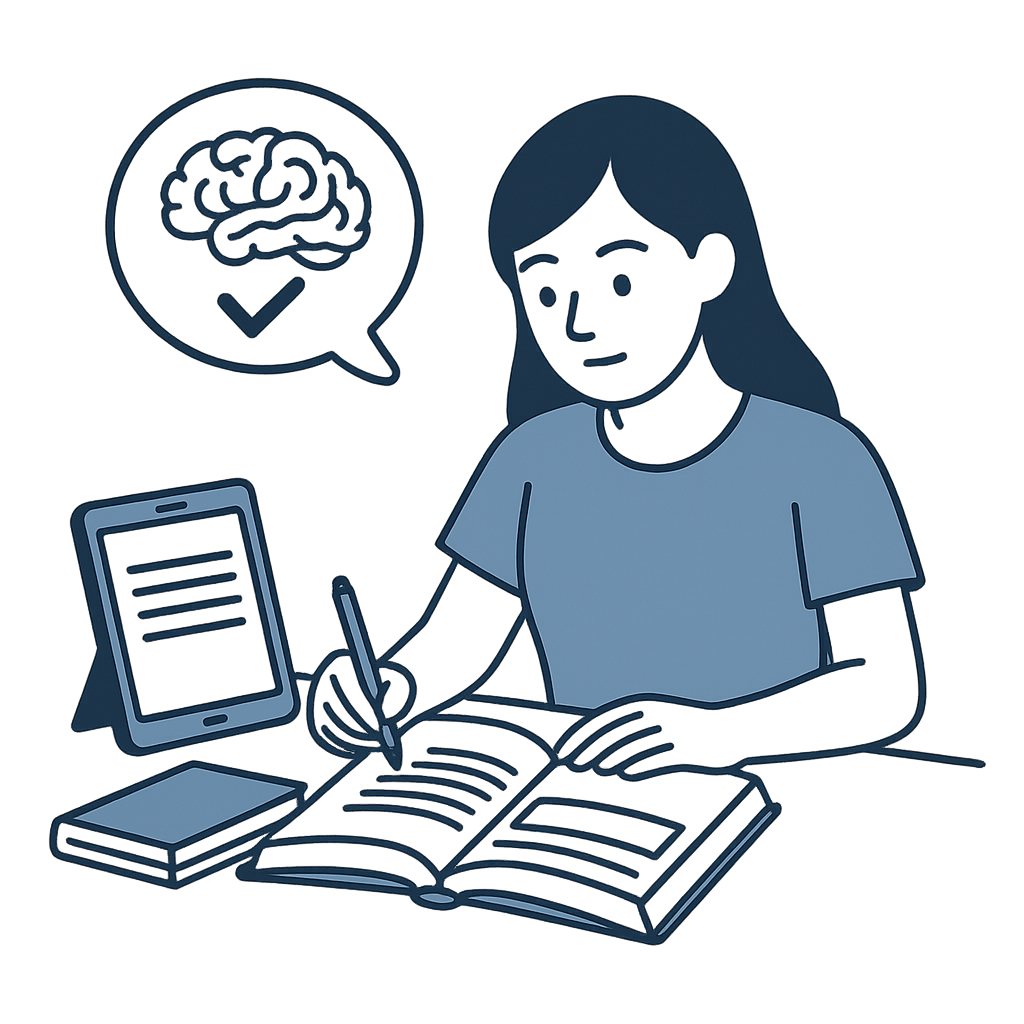 穴埋め暗記(リトリーバル練習)のイメージ